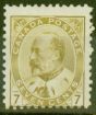 Old Postage Stamp from Canada 1903 7c Yellow-Olive SG180 Mtd Mint