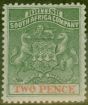 Valuable Postage Stamp from Rhodesia 1892 2d Dp Dull Green & Vermilion SG20 Fine Mtd Mint