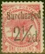 Valuable Postage Stamp from Samoa 1898 2 1/2d on 1s Dull Rose-Carmine SG86 Fine Mtd Mint (15)