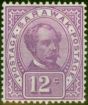 Collectible Postage Stamp Sarawak 1905 12c Bright Mauve SG42a Fine & Fresh MM