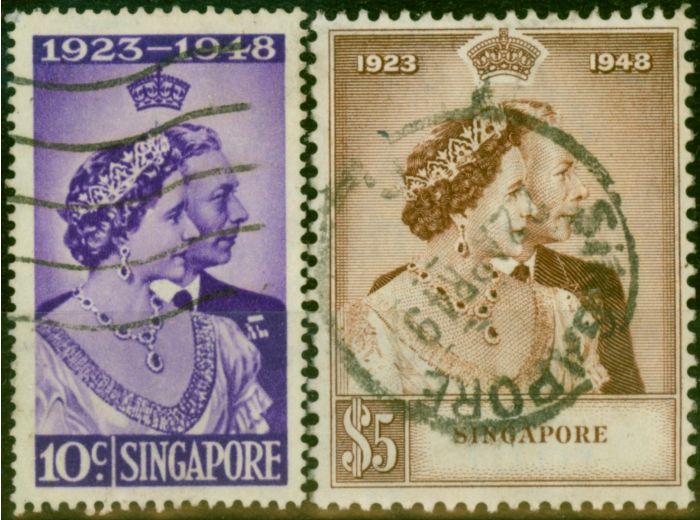 Old Postage Stamp Somaliland 1948 RSW Set of 2 SG31-32 Fine Used