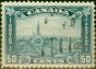 Rare Postage Stamp Canada 1930 50c Blue SG302 Fine Used