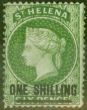 Valuable Postage Stamp from St Helena 1894 1s Yellow-Green SG45 Fine Mtd Mint