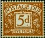 Old Postage Stamp GB 1956 5d Brown-Ochre SGD52 V.F VLMM