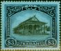 Old Postage Stamp from Kedah 1912 $3 Black & Blue-Blue SG13 Fine & Fresh Very Lightly Mtd Mint