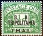 Rare Postage Stamp from Tripolitania 1950 1l on 1/2d Emerald SGTD6 Fine MNH