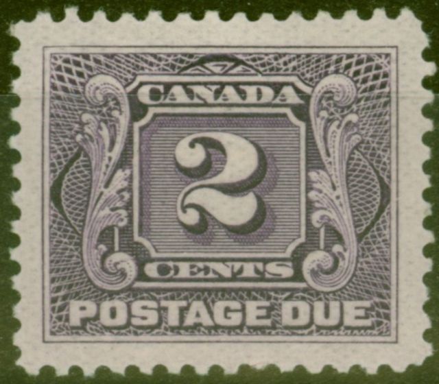 Rare Postage Stamp from Canada 1906 2c Dull Violet SGD3 Fine Mtd Mint