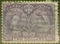 Old Postage Stamp from Canada 1897 $2 Dp Violet SG137 Fine Used