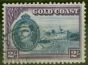 Old Postage Stamp from Gold Coast 1938  2s Blue & Violet SG130 P.12 Fine Used