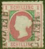 Valuable Postage Stamp from Heligoland 1867 1sch Rose & Blue-Green SG2 V.F.U Hamburg Cancel Schulz Certificate