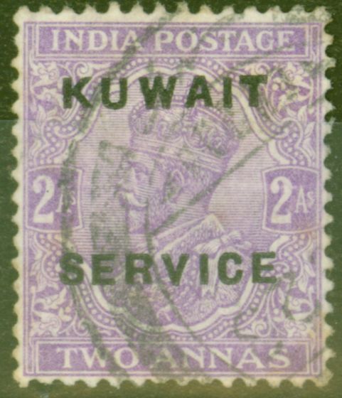 Valuable Postage Stamp from Kuwait 1923 2a Brt Reddish Violet SG04 Fine Used