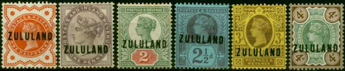 Valuable Postage Stamp Zululand 1888-91 Set of 6 to 4d SG1-6 Good to Fine MM
