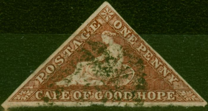 Collectible Postage Stamp Cape of Good Hope 1864 1d Brownish-Red SG18c Fine Used