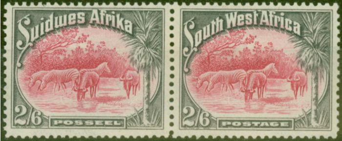 Old Postage Stamp from S.W.A 1931 2s6d Carmine & Grey SG82 Fine Mtd Mint