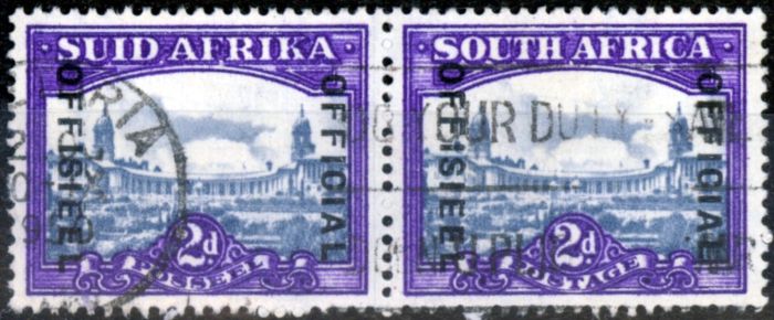 Collectible Postage Stamp from South Africa 1949 2d Slate & Brt Violet SG036b Fine Used (8)