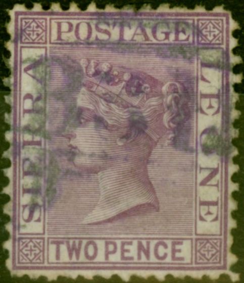 Valuable Postage Stamp Sierra Leone 1873 2d Magenta SG12 Good Used