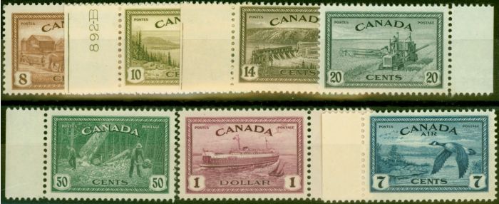 Valuable Postage Stamp Canada 1946 Set of 7 SG401-407 V.F MNH