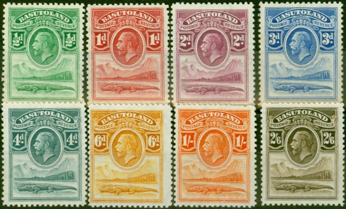 Old Postage Stamp Basutoland 1933 Set of 8 to 2s6d SG1-8 Fine LMM