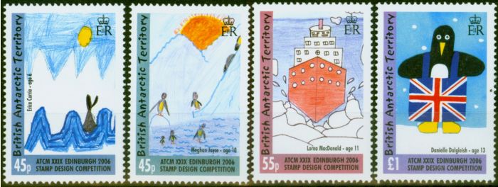 Old Postage Stamp B.A.T 2006 ATCM XXIX Set of 4 SG415-418 V.F MNH