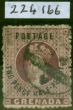 Rare Postage Stamp Grenada 1881 2 1/2d Claret SG25b 'PENCF' Error Fine Used Royal Cert Scarce