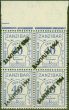 Valuable Postage Stamp from Zanzibar 1936 40c Ultramarine SGD29 Opt JAMHURI Fine MNH Block of 4