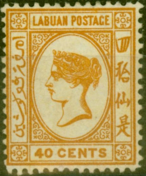 Valuable Postage Stamp from Labuan 1893 40c Brown-Buff SG47a Fine Mtd Mint (10)