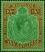 Collectible Postage Stamp Bermuda 1938 10s Green & Deep Lake-Pale Emerald SG119 Fine LMM