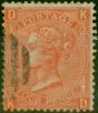 Valuable Postage Stamp GB 1870 4d Deep Vermilion SG95 Pl 12 Fine Used
