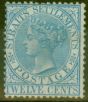 Collectible Postage Stamp from Straits Settlements 1867 12c Blue SG15 Fine Lightly Mtd Mint