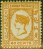 Old Postage Stamp from Labuan 1893 40c Brown-Buff SG47a Fine Mtd Mint (18)