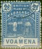 Valuable Postage Stamp from Madagascar 1895 2d Blue SG57 Fine Used