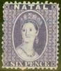 Old Postage Stamp from Natal 1863 6d Violet SG24x Wmk CC Reversed Fine & Fresh Unused