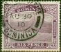 Rare Postage Stamp Dominica 1909 6d Dull & Bright Purple SG52 Fine Used
