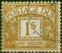 Rare Postage Stamp GB 1960 1s Ochre SGD64wi Wmk Sideways Inverted V.F.U