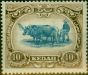 Rare Postage Stamp Kedah 1927 10c Blue & Sepia SG30c 'Crown to Left of CA' V.F VLMM