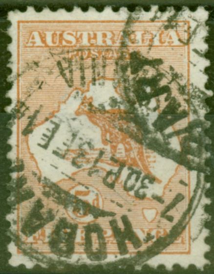 Valuable Postage Stamp from Australia 1913 5d Chestnut SG8 Good Used