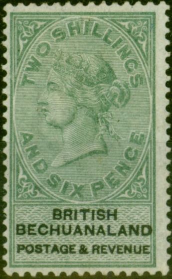 Old Postage Stamp Bechuanaland 1888 2s6d Green & Black SG17 Fine & Fresh MM
