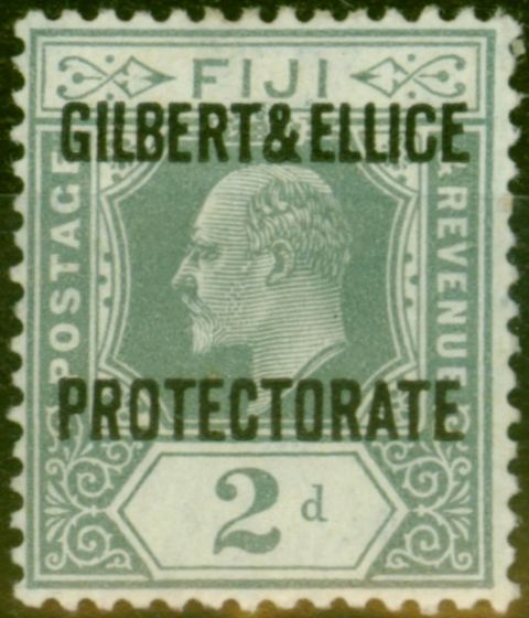 Rare Postage Stamp Gilbert & Ellice Islands 1911 2d Grey SG3 Fine LMM