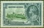 Collectible Postage Stamp from British Guiana 1935 12c Green & Indigo SG303f Diag Line by Turret V.F Mtd Mint