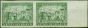 Collectible Postage Stamp Newfoundland 1933 2c Green SG237a Fine MNH Imperf Pair