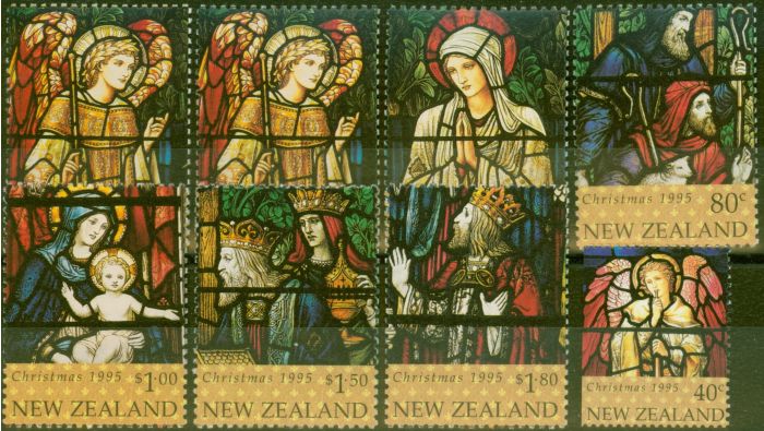 Collectible Postage Stamp from New Zealand 1995 Christmas set of 8 SG1916-1923 V.F MNH