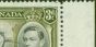 Collectible Postage Stamp from Grenada 1950 3d Black & Brown-Olive SG158ba Colon Flaw in a V.F.U Block of 4