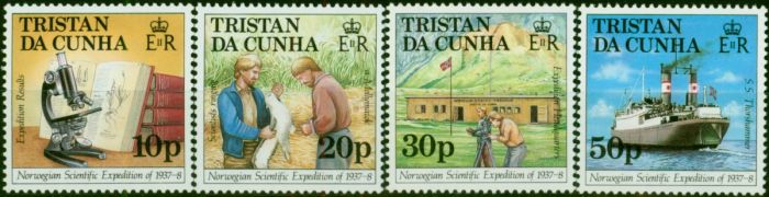 Tristan Da Cunha 1987 Norwegian Expedition Set of 4 SG434-437 V.F MNH . Queen Elizabeth II (1952-2022) Mint Stamps