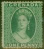 Collectible Postage Stamp from Grenada 1863 1d Yellowish Green SG5 Fine Lightly Mtd Mint