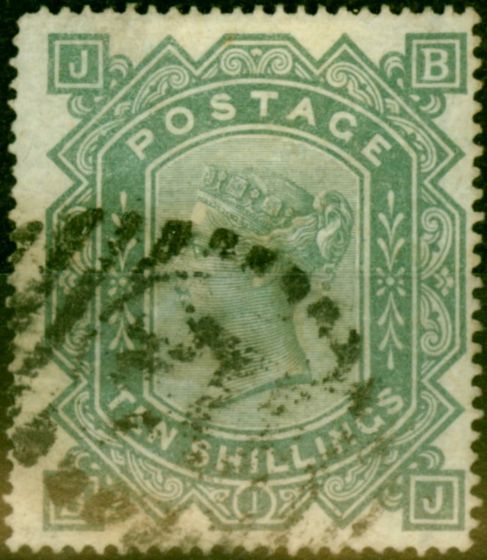 Old Postage Stamp from GB 1878 10s Greenish Grey SG128 Fine Used