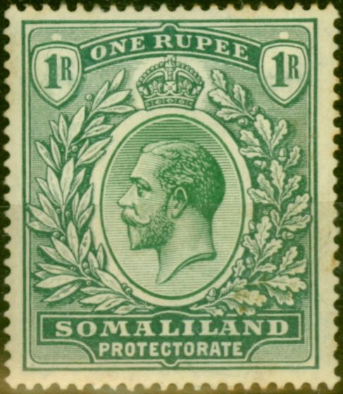 Rare Postage Stamp Somaliland 1912 1R Green SG69 Fine MM