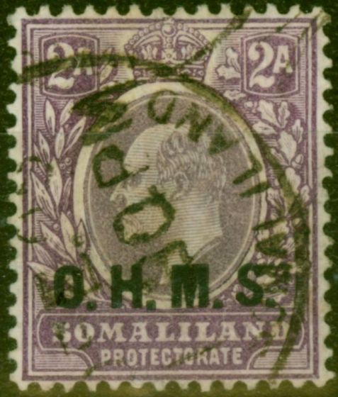 Rare Postage Stamp Somaliland 1904 2a Dull & Bright Purple SG012 Fine Used
