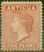 Valuable Postage Stamp from Antigua 1884 1d Rose SG26 Fine & Fresh Mtd Mint