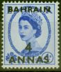 Collectible Postage Stamp from Bahrain 1953 4a on 4d Ultramarine SG86 V.F Very Lightly Mtd Mint