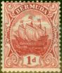 Valuable Postage Stamp Bermuda 1919 1d Carmine SG46b Fine MM